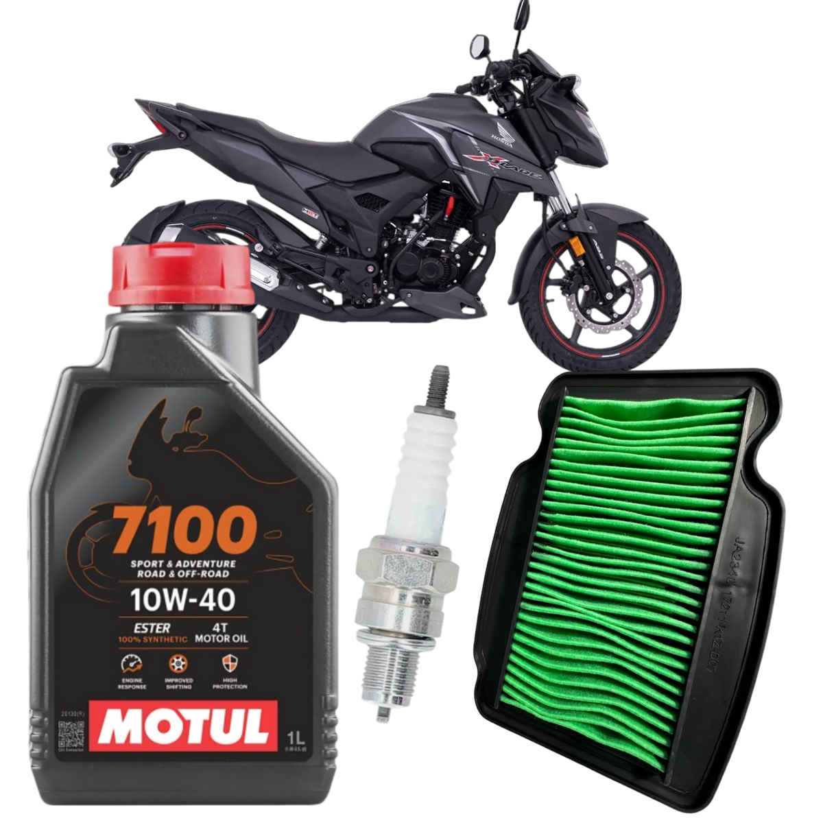 KIT MANTENCION HONDA X BLADE 160 MOTUL 7100 10W40 + FILTRO