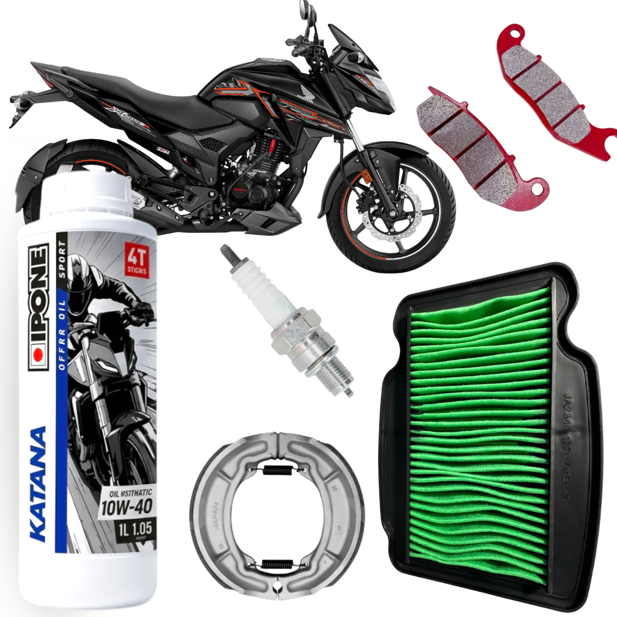 KIT MANTENCION HONDA X BLADE 160 COMPLETO FILTRO + IPONE 10W40