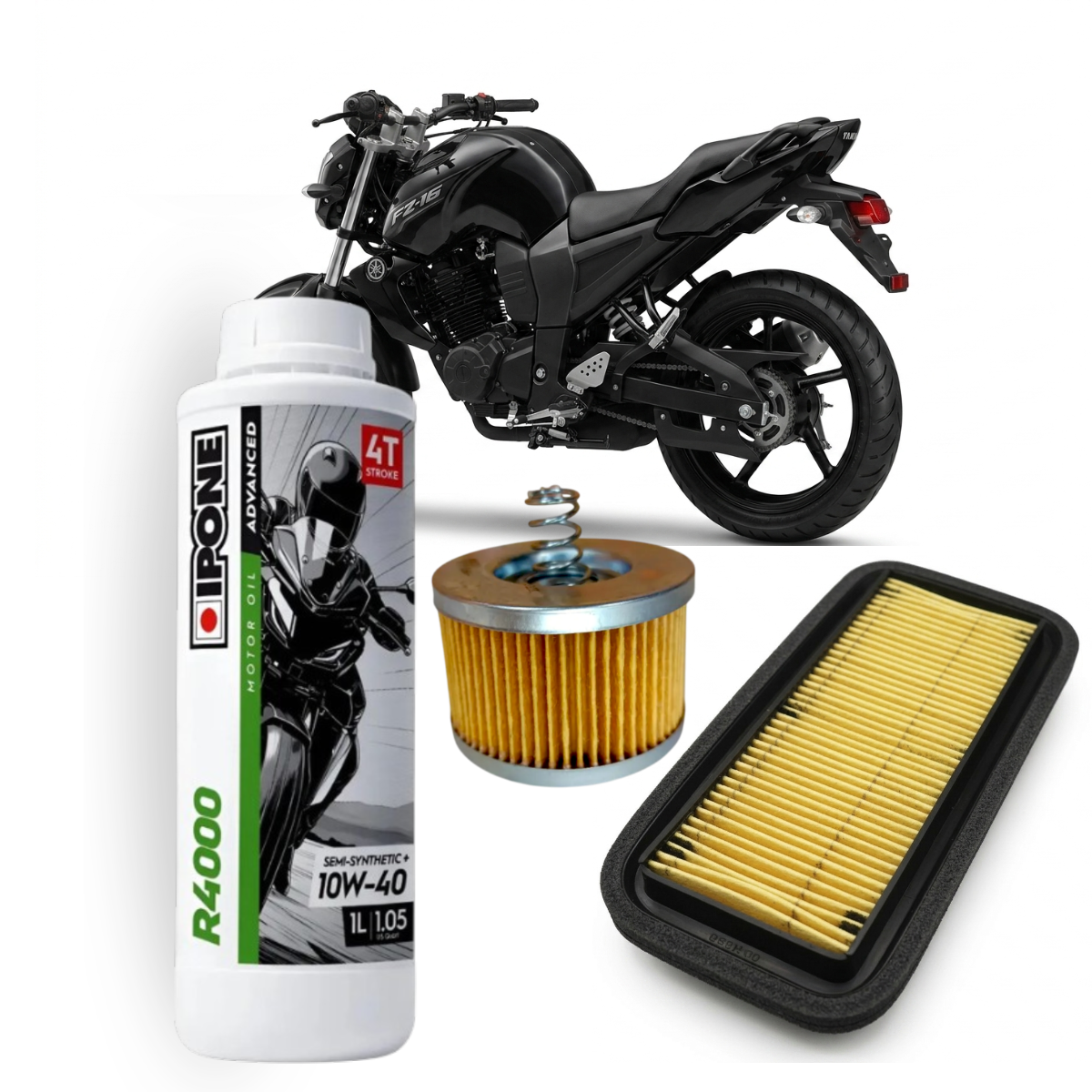 KIT MANTENCION YAMAHA FZ16/FZ 2.0/FZN 150 FILTROS+IPONE SEMI