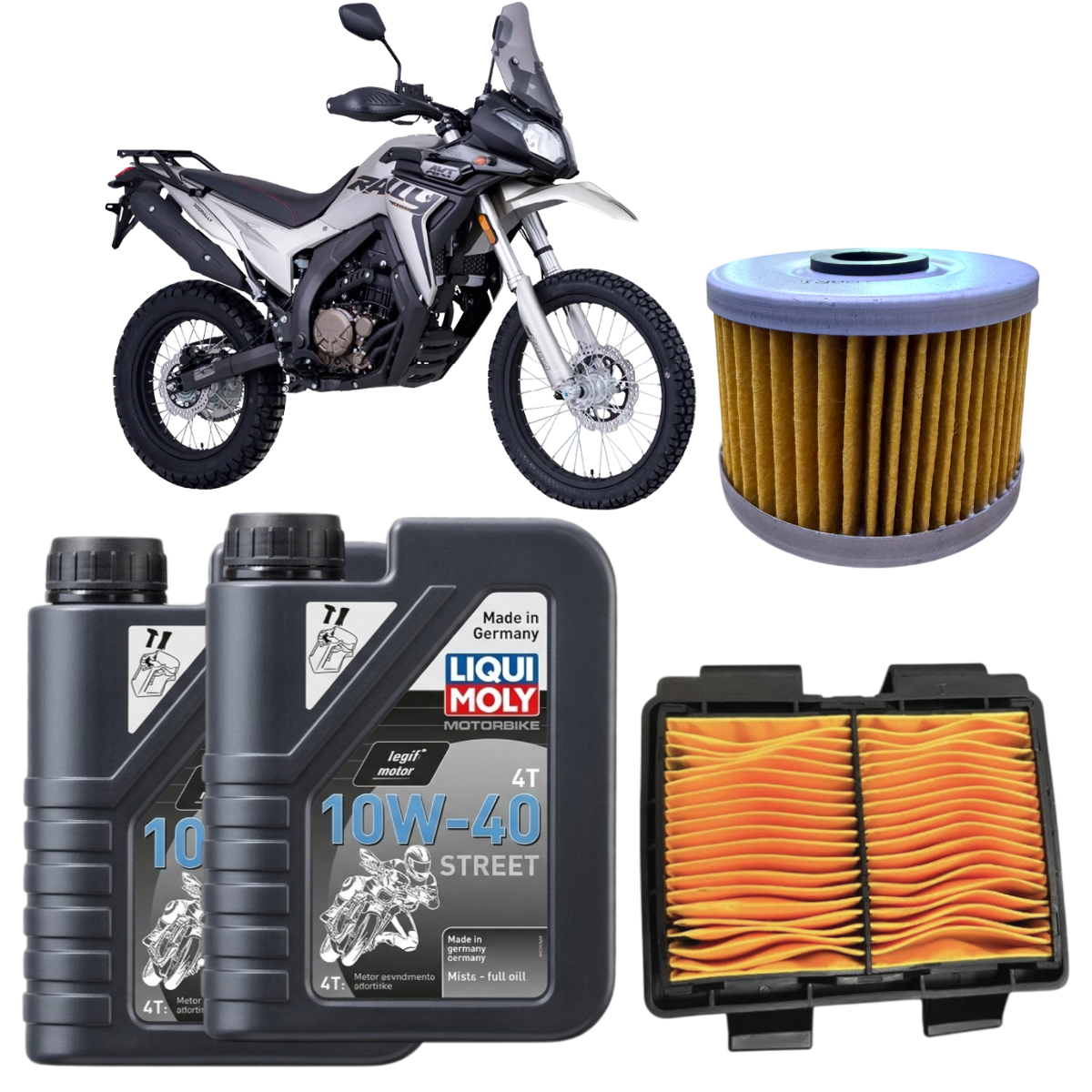 KIT MANTENCION MOTO VOGE 300 RALLY LIQUI MOLY SEMI 10W40