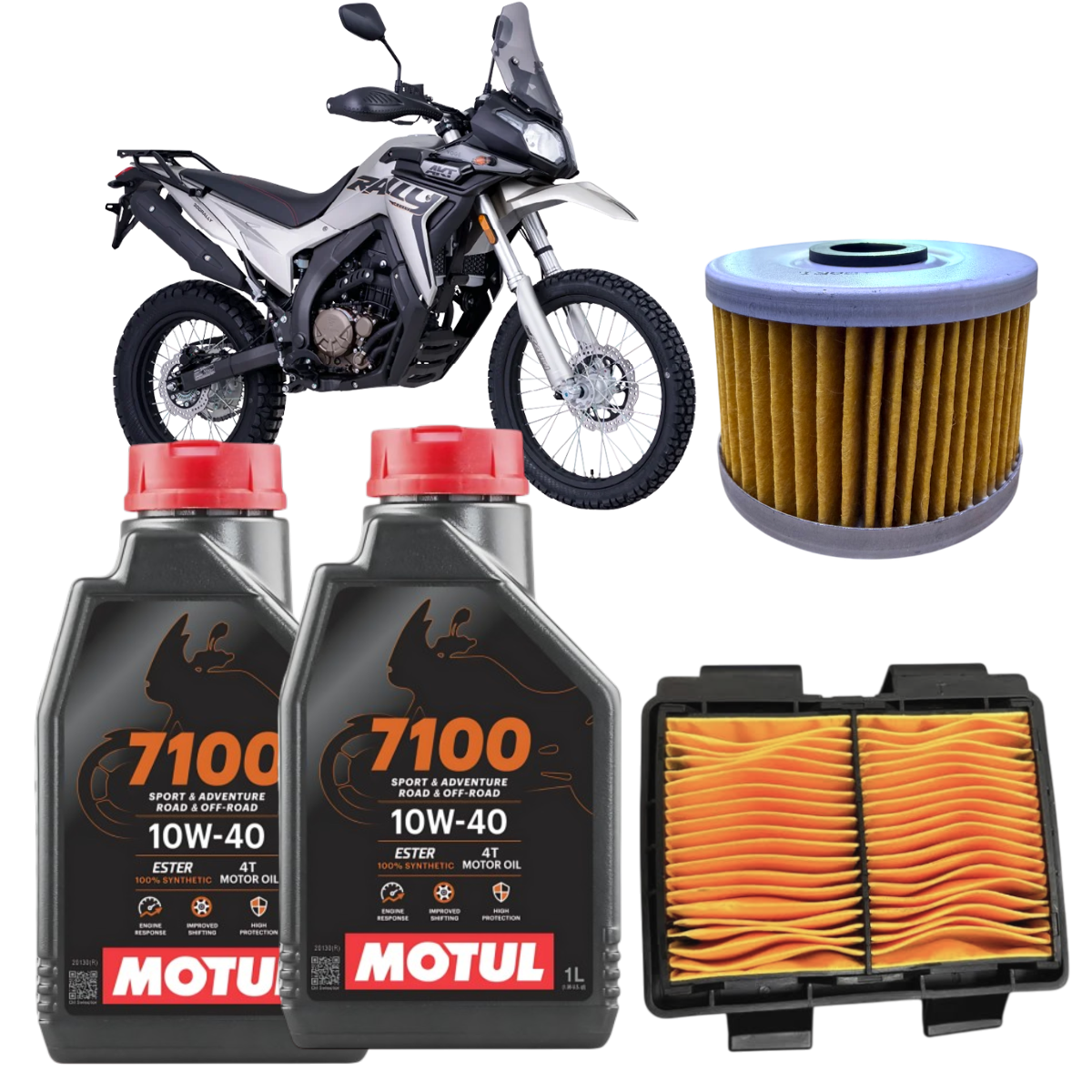 KIT MANTENCION MOTO VOGE 300 RALLY MOTUL 7100 10W40