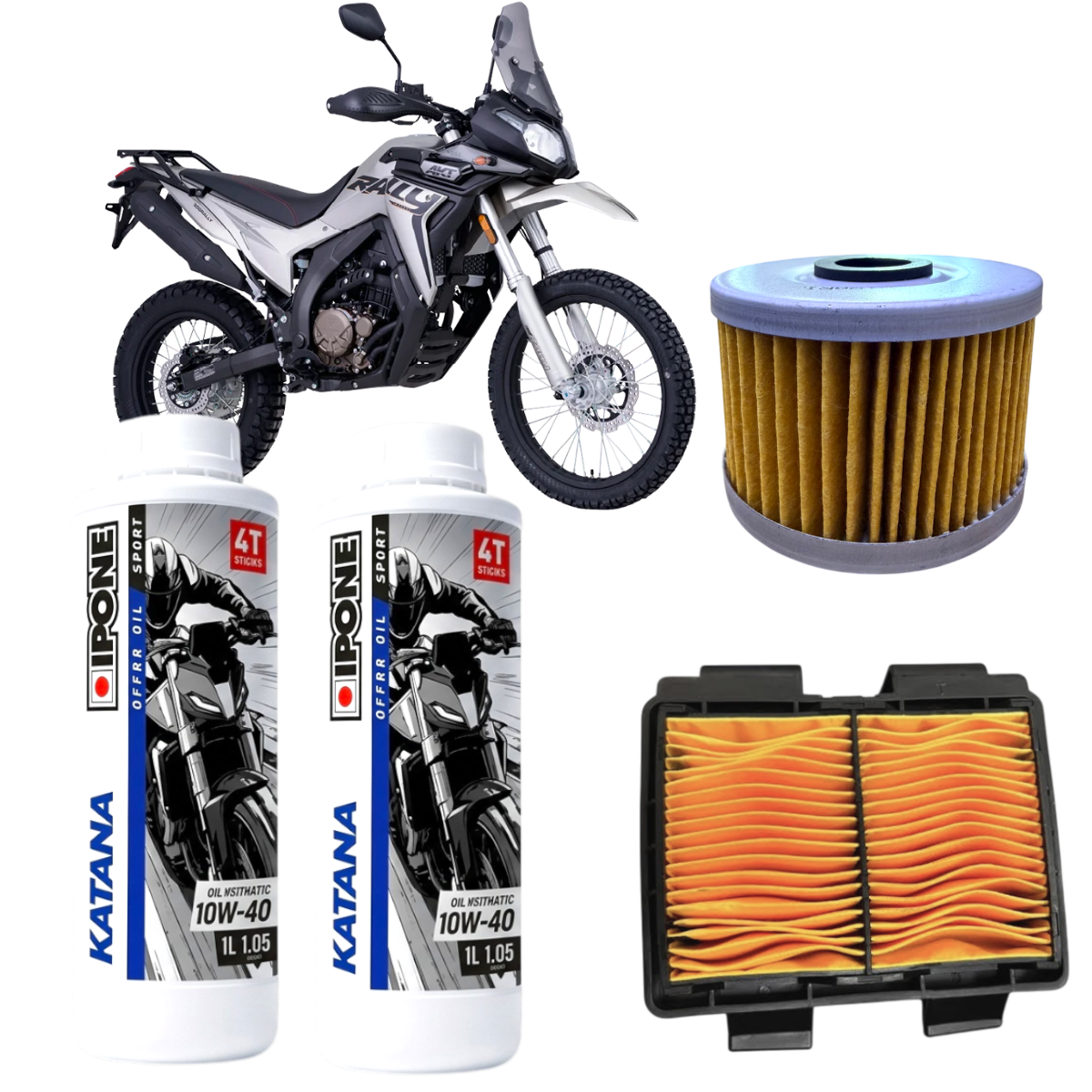 KIT MANTENCION MOTO VOGE 300 RALLY IPONE KATANA 10W40